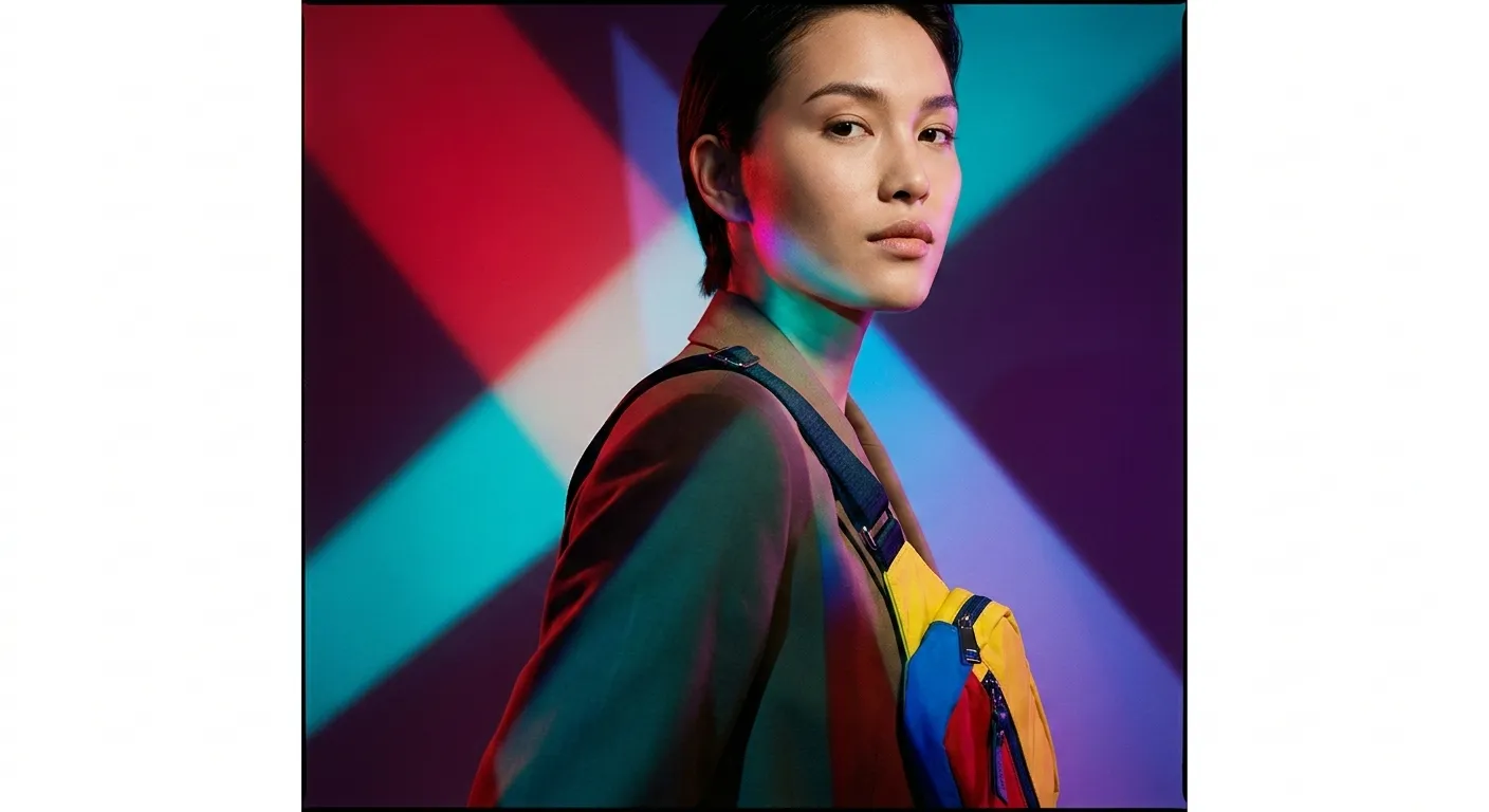 Crossbody bag in vibrant colors